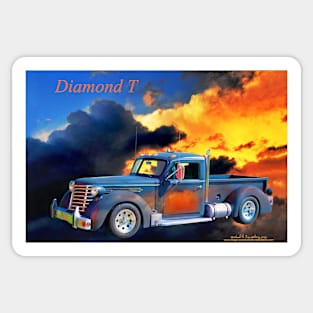 Diamond T Rides On Sticker